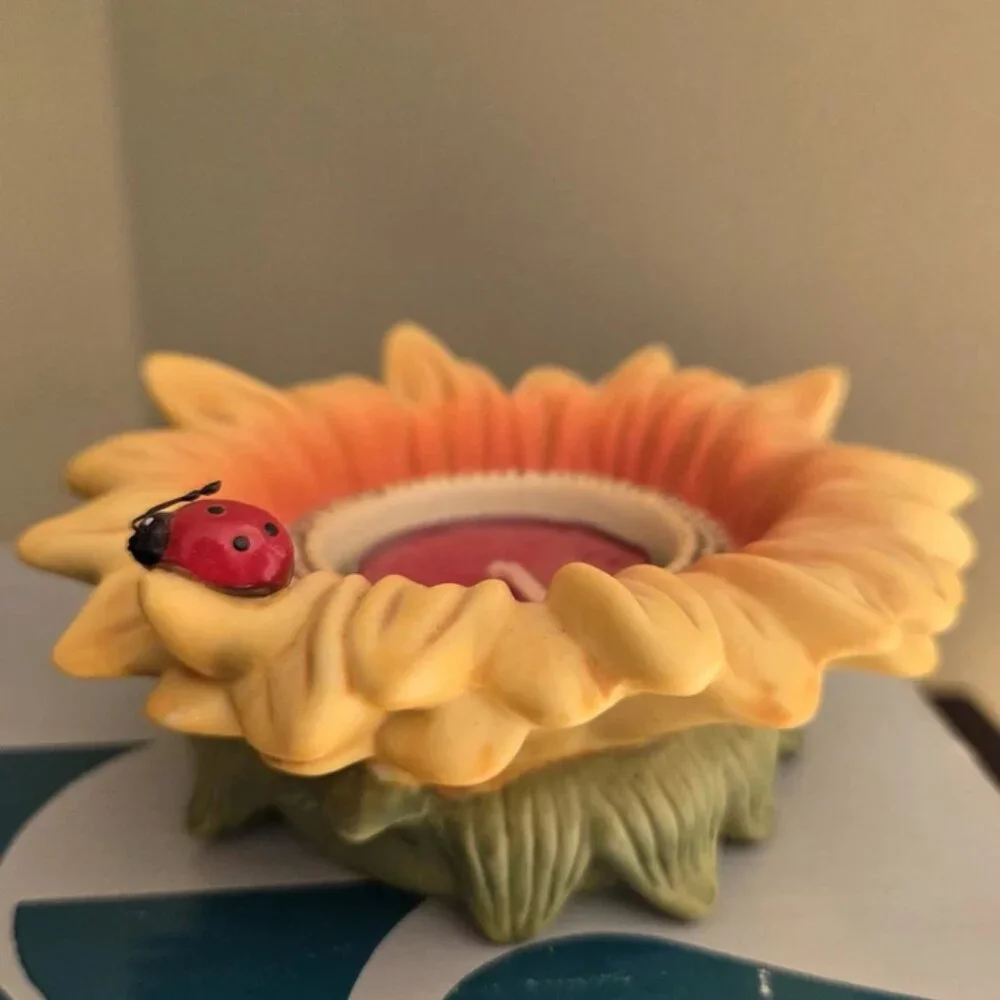 PartyLite Sunflower Buddies Tealight Holders Ladybug Butterfly Lot 2 P7119